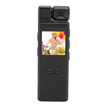 Imagem de 180 ° Rotatable Lens Night Vision Body Cam Com 4 Luzes de Preenchimento e Bateria 1200mAh para a Polícia Outdoor Sports Video Recorder, Suporta 4K