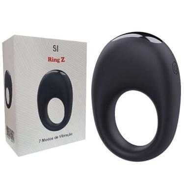 Imagem de Anel Peniano com Vibração Ring Z Prolonga Ereção 7 Intensidades Flexível 8cm x 5,4cm Recarregável em Silicone