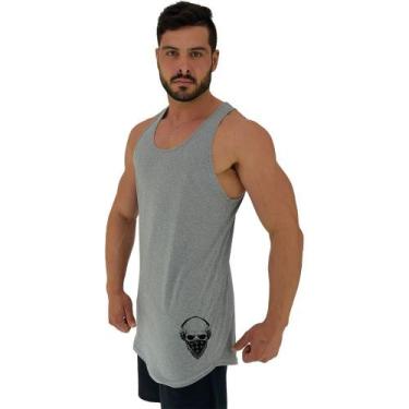 Imagem de Regata Longline Estampa Lateral Masculina MXD Conceito Caveira Gangste