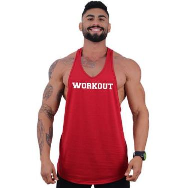 Imagem de Regata Super Cavada Masculina MXD Conceito Workout, Masculino, M, Verm