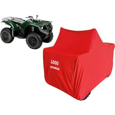 Imagem de Capa Para Quadriciclo Yamaha Grizzly 350 4Wd Atv 4x4 - Mz, Vermelha