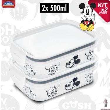 Imagem de Pote Hermético Trava Mais Empilháveis Alta Vedação Mickey - PLASUTIL