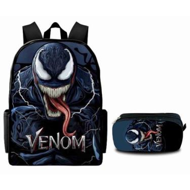 Imagem de Mochila Infantil Bolsa Escolar Volta as Aulas Estampada com Estojo - A