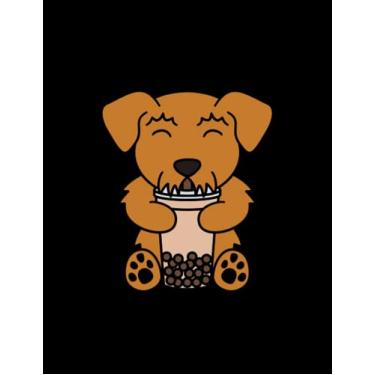 Imagem de Airedale Terrier Airedale Terrier Boba Bubble Milk Tea NOTEBOOK: Journal Perfect For Writing| 8.5"x11"