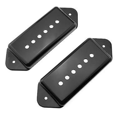 Imagem de E-outstanding 2 peças 50 mm52 mm orelhas de cachorro capa captador orelha de cachorro curto baixo posição captador capas de captação, preto