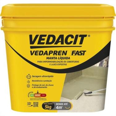 Imagem de Otto Vedacit Vedapren Fast 5Kg ''Manta Liquida Rapida'' Concreto