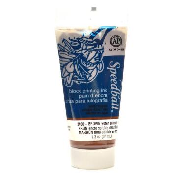 Imagem de Tinta De Xilogravura Speedball Base Agua 3406 Brown 37Ml