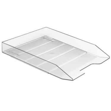 Imagem de Caixa para Correspondência Modular Acrimet, Bandeja Organizadora Empilhável, Escaninho para Escritório, (Cor Cristal)