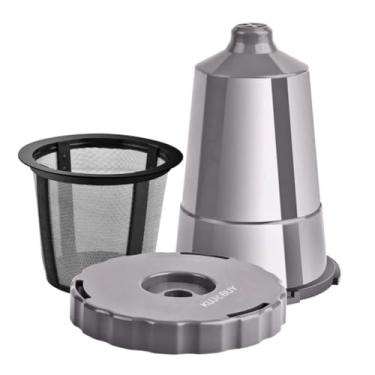 Imagem de Conjunto reutilizável de 3 peças com suporte de café e filtro compatível com Keurig My K-Cup Home Brewers serve para acessórios de café sustentáveis B31 B40 B50 B60 B70