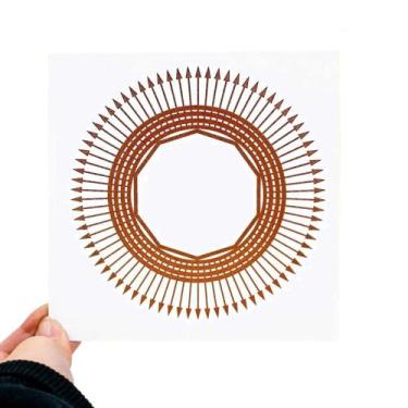 Imagem de Placa Grafico Desimpregnador PVC 15x15cm - Radionica Radiestesia - Dho