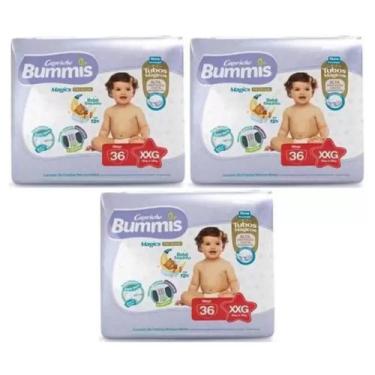 Imagem de Fralda Capricho Bummis 3 Pacotes Tamanho XXG Com 36 Unidades Cada