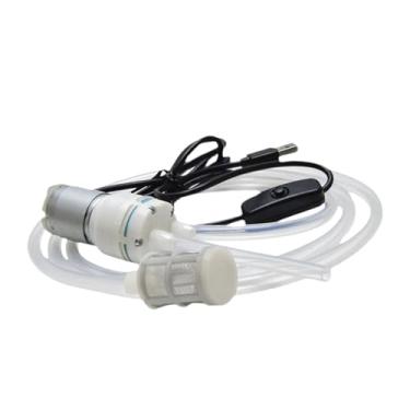 Imagem de Ioensy Bomba de transferência de vinho, bomba de preparação elétrica USB, à prova de vazamentos para engarrafamento portátil para bebidas de vinho kombucha, Tubo de Silício 250cm