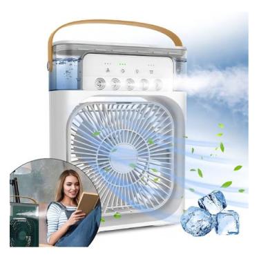 Imagem de Mini Ar Condicionado Climatizador Cor Preto 110v/220v - kapbom, Branco