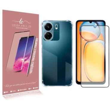 Imagem de 1 Capa Capinha Anti Impacto + 2 Pelicula De Vidro 3d Para Redmi 13C 6.