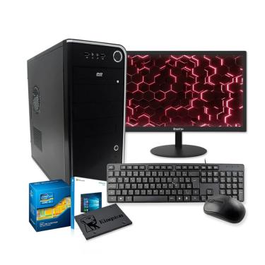Imagem de Pc Computador Completo Intel i3 8gb ssd 240GB Monitor