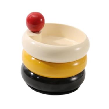 Imagem de UGPLM Caixa de armazenamento de jóias rotatáveis ​​Caixa de batom organizador Organizador de batom de armazenamento Cosmético para presente de banheiro para, Amarelo