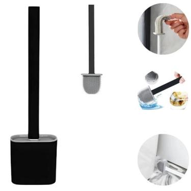 Imagem de Escova P/ Limpeza De Vaso Sanitário De Plástico Com Suporte - Ami, Pre