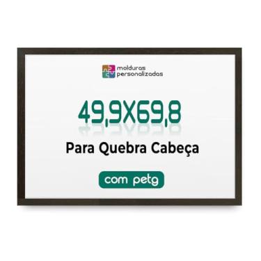 Imagem de Moldura 49,9x69,8 para Quebra Cabeça Grow Puzzle 1000 Peças com Proteção Petg (Tabaco)