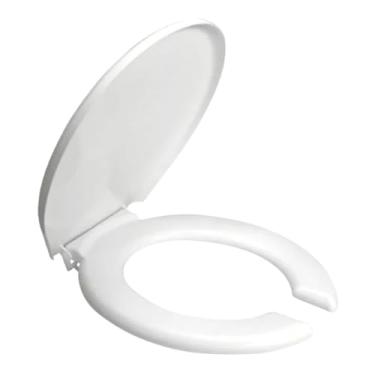 Imagem de Tampa de Vaso Assento Simples Com Abertura Frontal Oval Para Ambiente Público Bacia Casa Santa Marina 1.6gpf 6.0lpf