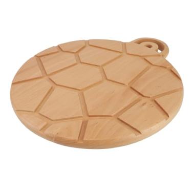 Imagem de Bandeja de Porção de Madeira Redonda 12 Polegadas para o Balcão de Cozinha da Sala de Jantar Vivo, Criada a Partir de Madeira de Faia Premium, Ideal para Exibição de