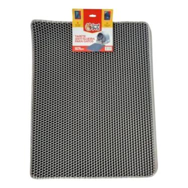 Imagem de Tapete Anti-sujeira De Eva Cinza Great Pets 78x58cm