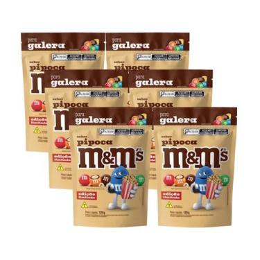 Imagem de kit 6 Confeito de Chocolate ao Leite Sabor Pipoca M&M's 120g - MMS