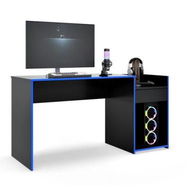 Imagem de Mesa Escrivaninha Computador Escritório Office Gamer Pc Cores - Lojas 