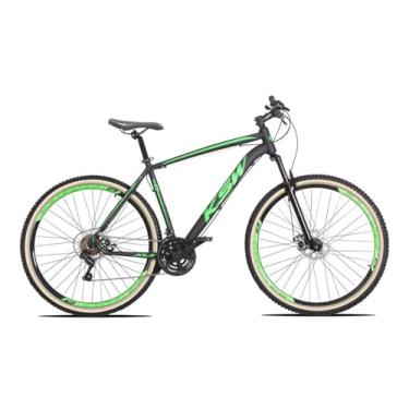 Imagem de Bicicleta Aro 29 KSW XLT Em Aluminio 27v Freio Hidraulico Garfo de Suspensão com Trava no Guidão/Remota,15,Preto Verde