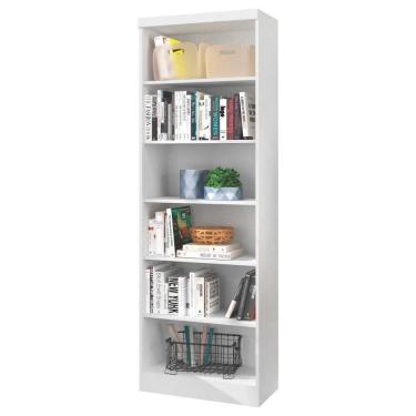 Imagem de Estante Livreiro Com Prateleiras Linus Branco - Qmovi