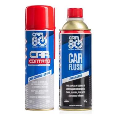 Imagem de Kit Car Flush Limpa Motor E Limpa Contato Car80