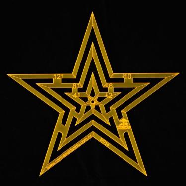 Imagem de Régua Para Patchwork Estrela 12cm