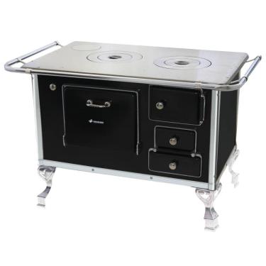 Imagem de Fogão A Lenha Tradicional 02 Venâncio Sem Tampa Preto 2epr