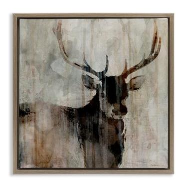 Imagem de Stupell Industries Arte de parede rústica em tela flutuante marrom Mirage Mirage por Carol Robinson, 45,7 x 45,7 cm