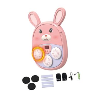 Imagem de YIJU Máquina de boxe musical com função de brinquedo esportivo para meninas, alvo de parede de, alvo de boxe eletrônico para academia, prática em, Rosa, 32x24x4.35 Cm