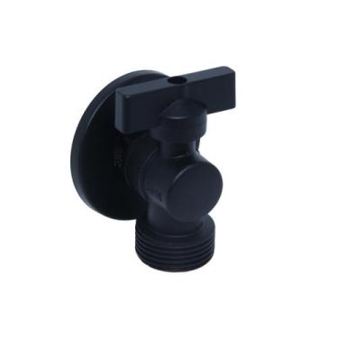 Imagem de Registro Torneira Esfera Maquina De Lavar 1/2 X 3/4 Preto  - Montelar 