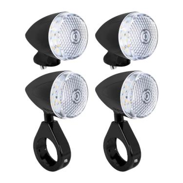 Imagem de CARGLETRUE Indicador De Seta Led Para Farol Dianteiro E Traseiro, 39 Mm 41 Mm, Compatível Com Harley Sportster Xl 1200 883 (Preto Transparente)