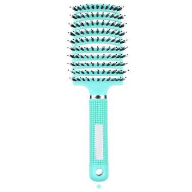 Imagem de Escova de massagem para couro cabeludo, pente de nylon, escova de cabelo molhada e cacheada, desembaraçadora, para salão de cabeleireiro feminino, ferramentas de modelagem (A13)