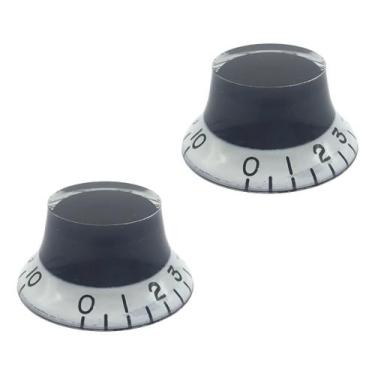 Imagem de 2 Knob guitarra Les Paul Transparente Branco Preto LSL01WB - SPIRIT