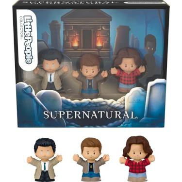Imagem de LITTLE PEOPLE COLLECTOR Supernatural TV Show Special Edition Set, 3 Figures for Adults & Fans in Display Package
