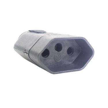 Imagem de Pino Femea Preto 2p+t 20a 250v 1423 - Ilumi