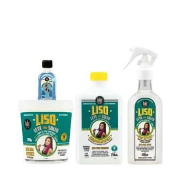 Imagem de Kit Lola Liso Leve e Solto Sh 250ml + Masc 230ml + Spray 200ml + Danos