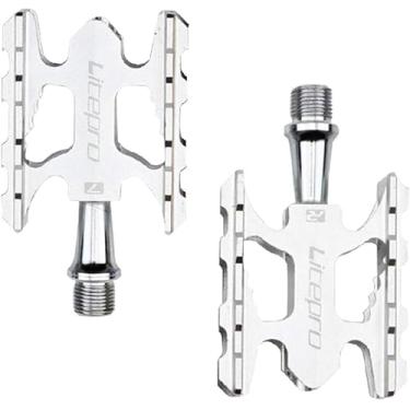 Imagem de Pedais Ultraleves Para Bicicleta Moutai Alumium Alloy Cc Bearig Flat Pedal Para Bicicleta De Estrada Mtb, Red