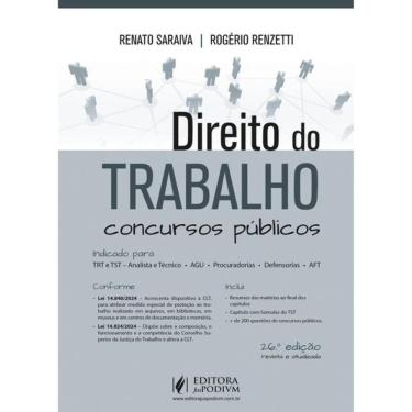 Imagem de Direito Do Trabalho Para Concursos Públicos - 2025