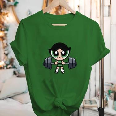 Imagem de Camisetas Meninas Super Poderosas Manga Curta Blusão - Eletron Fashion