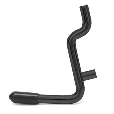 Imagem de Daanxw Ganchos extra grossos de 1/10.2 cm, adequados apenas para placa de pegboard de 1/10.2 cm, ganchos de metal para pendurar (todos pretos, 60 ganchos G)