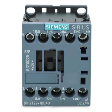 Imagem de Contator Auxiliar 2NA + 2NF 24 VCC 3RH21221BB40 Siemens