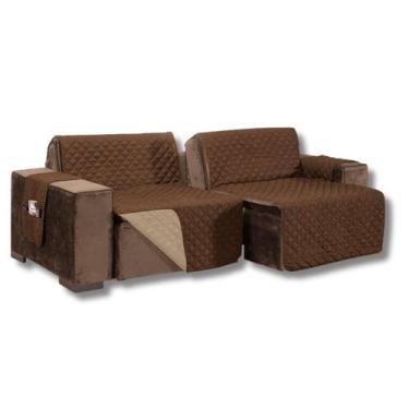 Imagem de Capa Para Sofá Retrátil 2,20M 2 Partes Dupla Face Com Viés - Mr Enxova