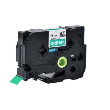 Imagem de Fita Compatível Brother Tz Tze 745 Verde Letra Branca 18mm - Genérica 