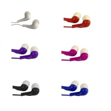 Imagem de Fone De Ouvido Com Fio Estéreo Colorido Entrada P2 Le-0239 - Lelong