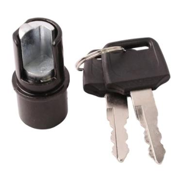 Imagem de QccHieUs Trava para caçamba de caminhão enrolável, faça você mesmo, acessórios para caçamba de caminhão em liga de zinco com 2 chaves, travas para caixa de